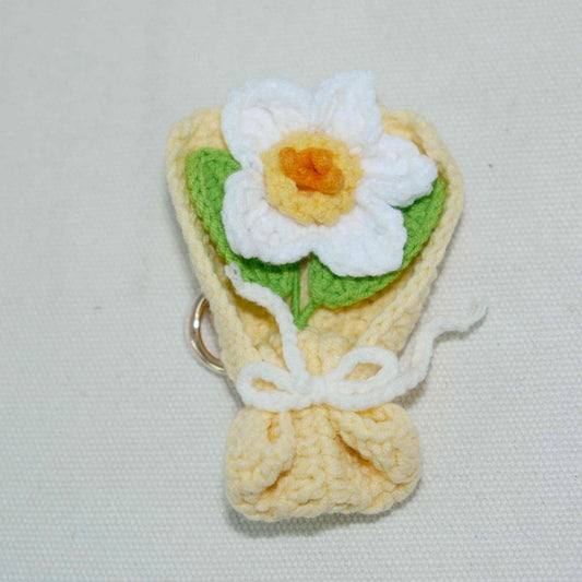 Crochet Cute Flower Keychain Handicraft CF30194