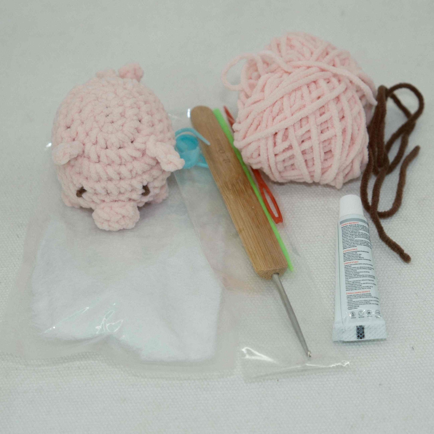 Crochet Kit DIY with Hook Yarn Stuffing Needle Accessories and Pattern CF30209
