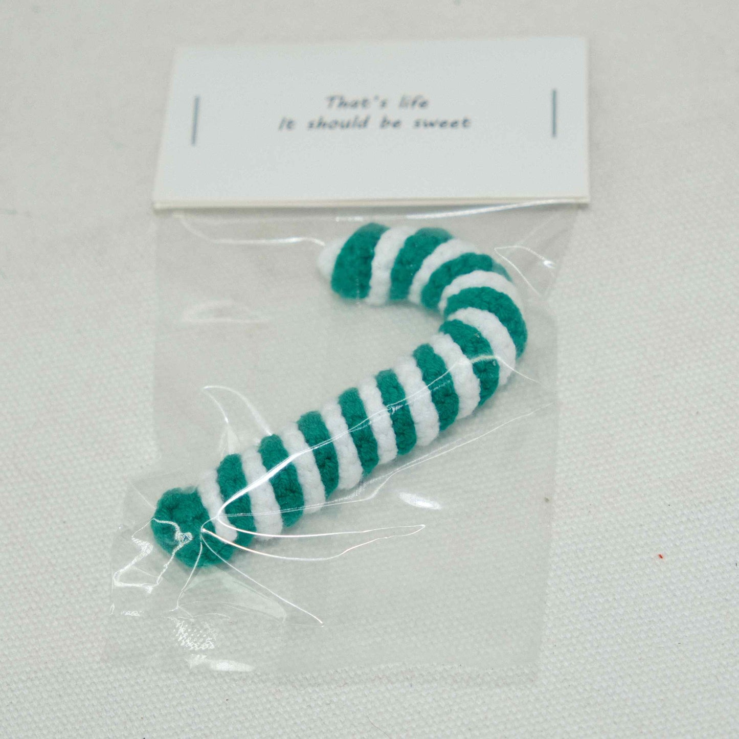 Crochet Candy Cane Christmas Gift CF30214