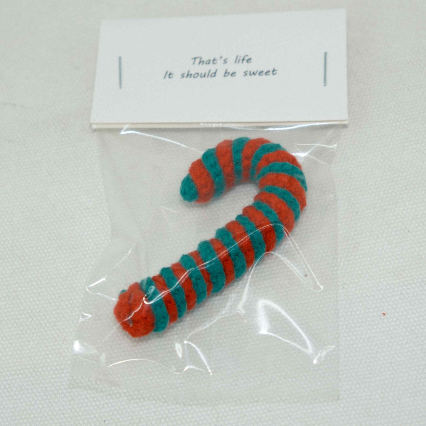 Crochet Candy Cane Christmas Gift CF30214