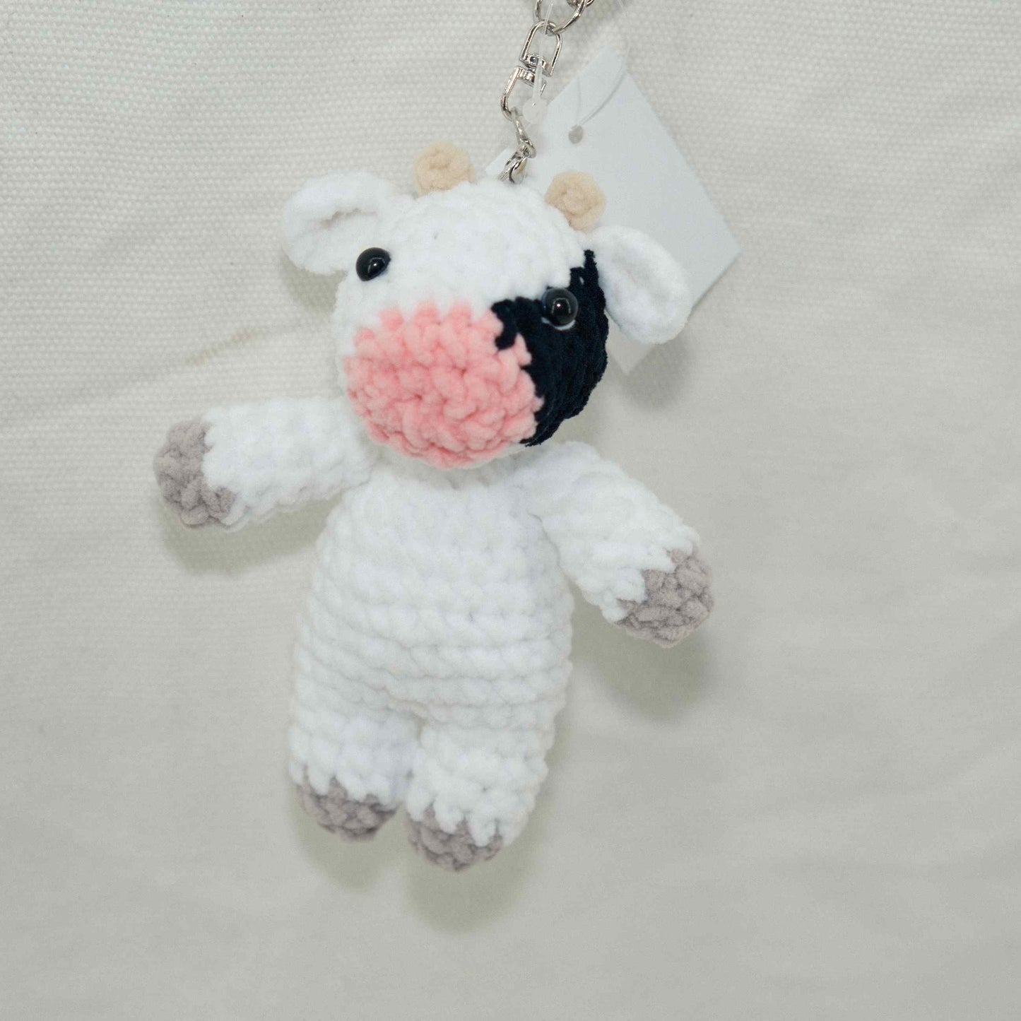Crochet Cow Keychain CF30251