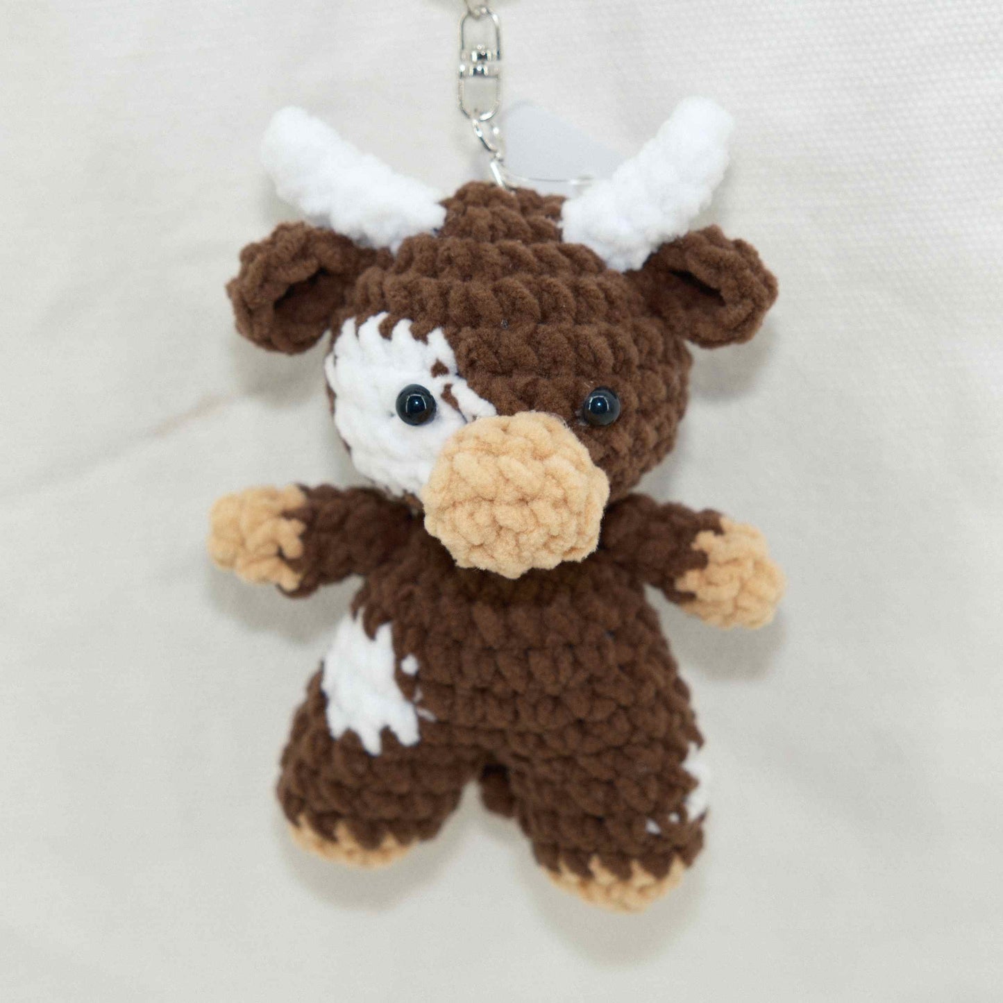 Crochet Cow Keychain CF30253