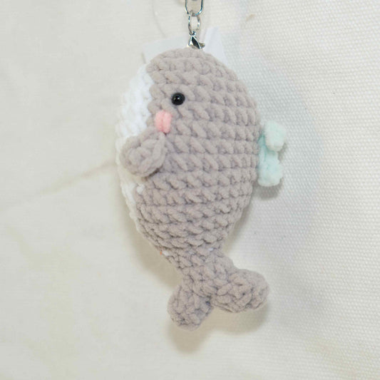 Crochet Whale Keychain CF30265